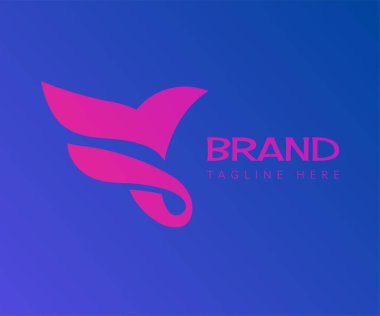 Kuş logosu tasarım şablon elementleri. Markalaşma ve İş Logoları için kullanılabilir.