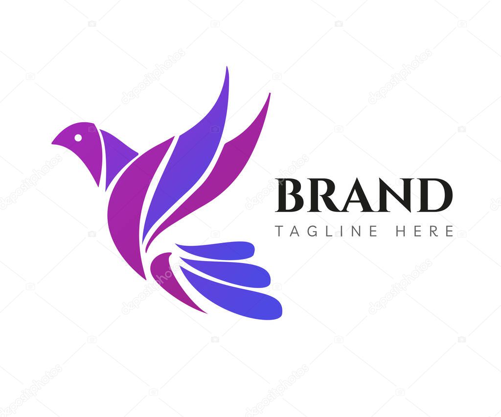 Bird logo icon design template elements. Usable for Branding and Business Logos.