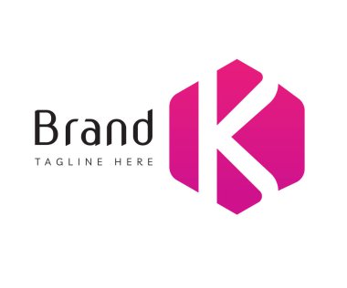 Altıgen logo tasarım şablon elementleri. Markalaşma, İşletme ve Teknoloji Logoları için kullanılabilir.