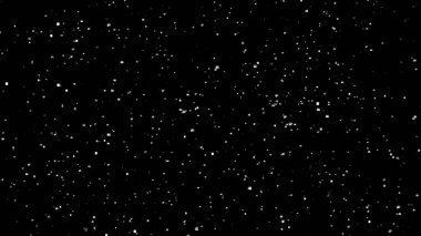 White confetti falls from above on black background. Abstract festive for advertising, congratulations, text, mother day, Valentine, Christmas. 3D render