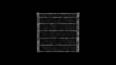 Hologram teli hareket halinde. 3 Boyutlu Güzel Hazırlama.