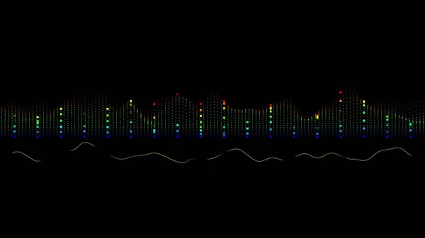Futuristic sound wave diagram technology background, music technology background concept. 3D rendering.