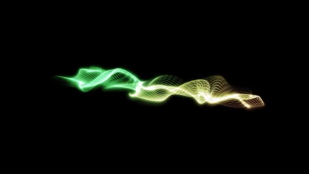 Electric Power Light Energy Line Wave Fabric Motion Blur Internet — 图库视频影像