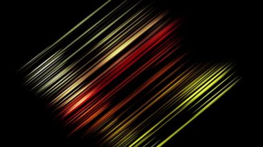 Technology futuristic background striped lines with light effect on black background. Space for text. 60 fps 3D rendering.