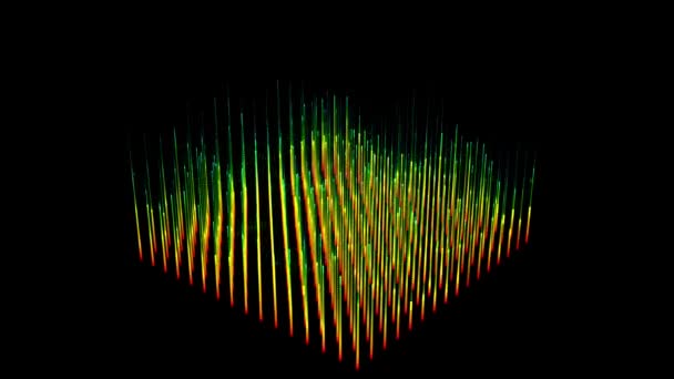无缝圈未来声波图技术背景 音乐技术背景概念 Fps 3D渲染 — 图库视频影像
