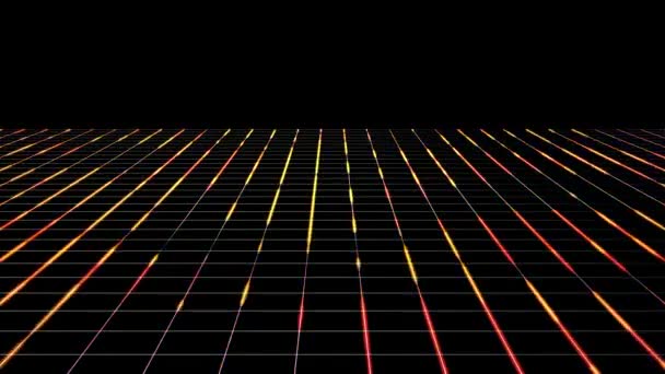 Abstract Technology Grid Background Loop Animation Abstract Minimal Cyberspace Grid — Stockvideo