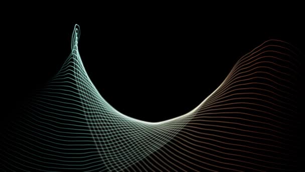 Waving Abstract Background Motion Graphics Loopable Fps Rendering — Stok video
