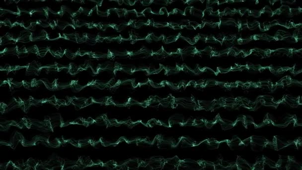 Çoklu Neon Yeşil Turkuaz Kesişen Hatlar Teknik Fiber Hareketler Serin — Stok video