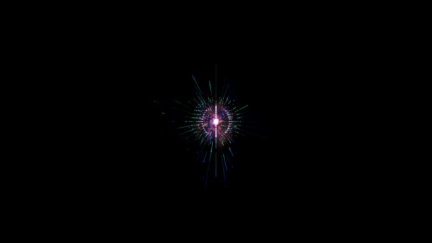 Smyčka Animace Elementární Částice Standardního Modelu Neutrino Točí Vlnami Energie — Stock video