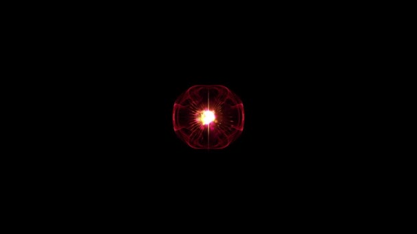 Absztrakt Folyadék Plazma Gömb Részecskék Keringenek Gömb Körül Mágneses Vonalak — Stock videók