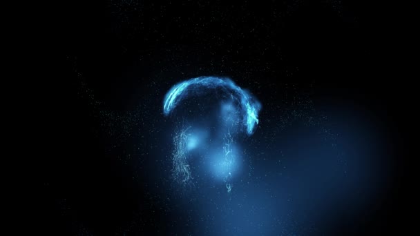 Cielo Nocturno Fondo Del Cosmos Galaxias Nebulosas Espacio Profundo Fondo — Vídeo de stock