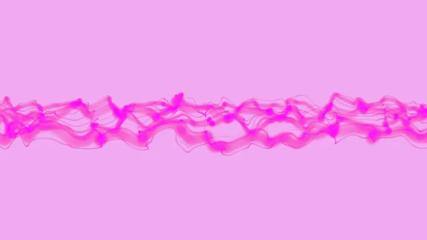 Abstract Purple Line Pink Wave Violet Band Isolated Pink Background — Stock Photo, Image