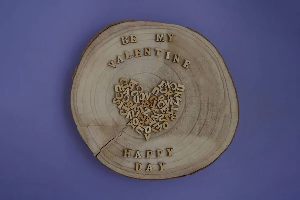 Banner. Valentine\'s Day. happy valentine\'s day inscription on wooden background. The concept of celebration and love