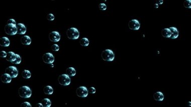 3D falling underwater bubbles cloud 4K 3D loop Animation backgrounds. Fast flowing blue bubbles mass. Air Bubble, Drink, Flow, Fresh, Ocean, Sea, Underwater, Water, Transparent