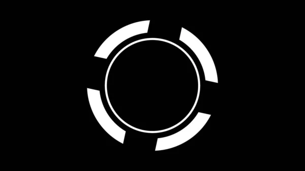 Loading Circle Icon Black Background Animation — Stock Photo, Image