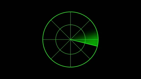 Terrain Scanner Air Defense Radar Screen Detected Radar Hud Objects — Stock Photo, Image