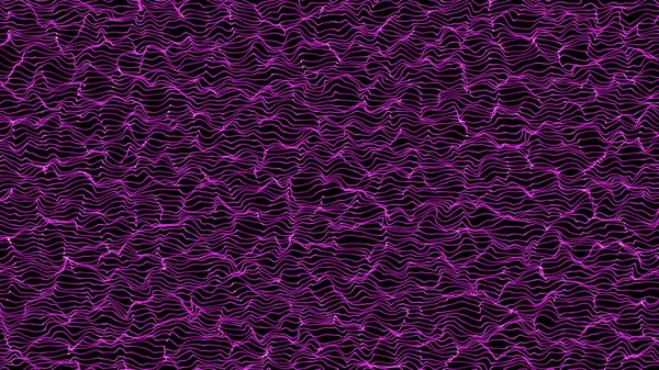 Abstract Ontwerp Van Golvende Deeltjestechnologie Abstract Wave Moving Dots Flow — Stockfoto