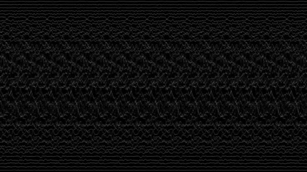 Несколько Линий Кардиограммы Землетрясение Детектор Лжи Графическая Линия Импульса Черном — стоковое видео