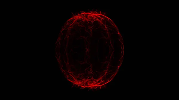 stock image Fire red energy ball effect aura glow spin. 3d rendering.