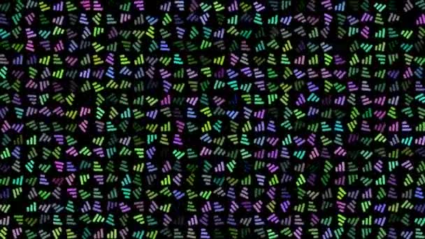 Gekleurd Knipperend Draaiend Geluidsniveaupictogram Zwart Abstracte Feestelijke Achtergrond Voor Reclame — Stockvideo