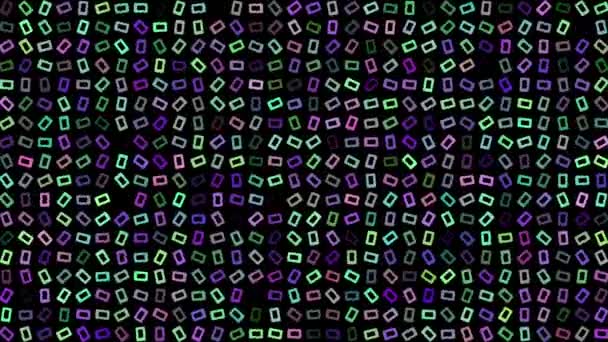 Цветной Мигающий Вращающийся Смартфон Черном Абстрактный Праздничный Фон Рекламы Поздравлений — стоковое видео