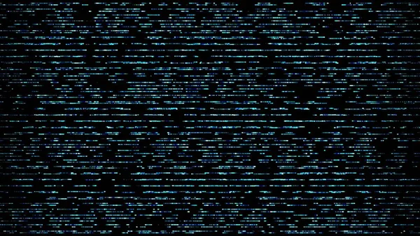 Blauer Fluss Von Datenstrings Abstrakte Visualisierung Von Big Data Darstellung — Stockfoto