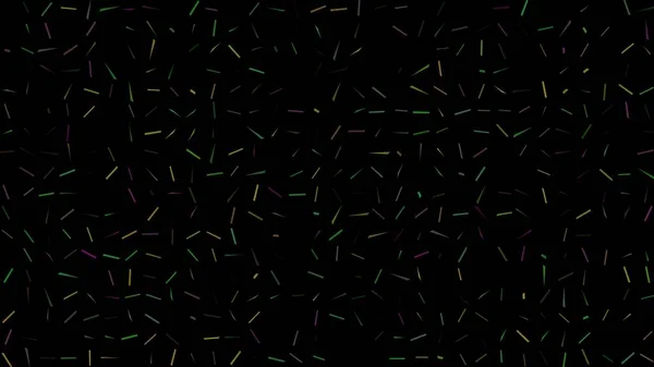 Многоцветные Мигающие Палочки Черном Фоне Абстрактный Праздничный Фон Рекламы Поздравлений — стоковое фото