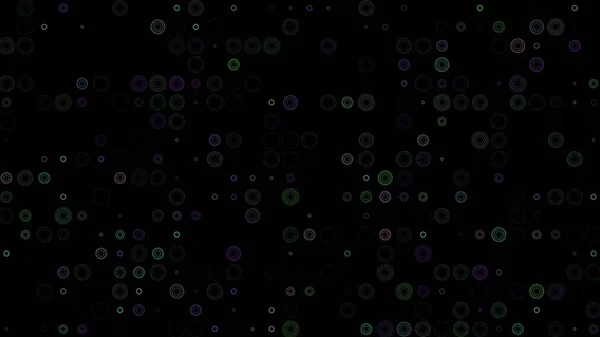 Farbige Blinkende Halbkreise Auf Schwarzem Hintergrund Abstrakter Festlicher Hintergrund Für — Stockfoto