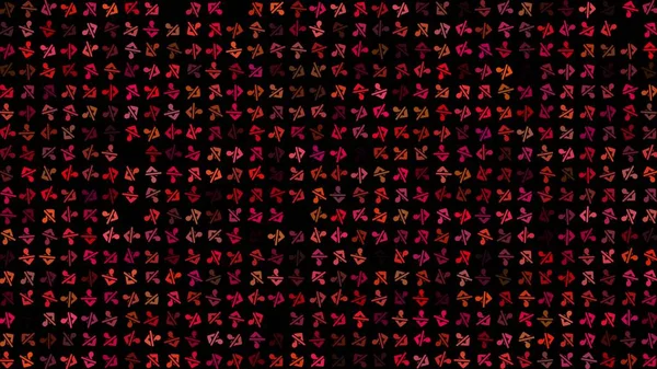 Farbiges Blinkendes Rotierendes Schweigesymbol Auf Schwarzem Grund Abstrakter Festlicher Hintergrund — Stockfoto