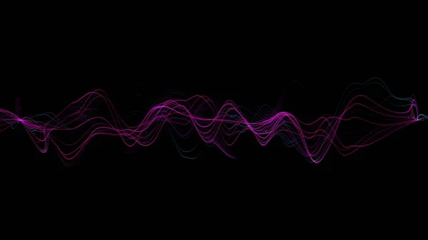 Динамічний Потік Енергії Енергетичний Фон Абстрактних Хвиль Фрактальне Світлове Поле — стокове фото