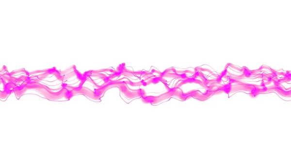 Abstract Paarse Lijn Roze Golf Violette Band Geïsoleerd Witte Achtergrond — Stockfoto