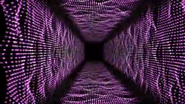 Túnel Abstrato Voo Espaço Conceito Base Tecnologia Abstrata Fluxo Informação — Vídeo de Stock