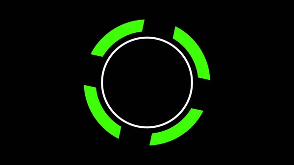 Verladen Grün Weißen Kreis Moderner Leuchtender Preloader Weißer Kreisförmiger Fortschrittsbalken — Stockfoto