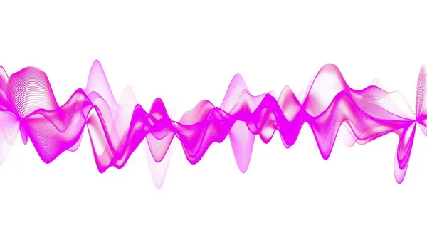 エネルギー波だ 音声波だ 抽象的な動きの背景 波の抽象化 素晴らしい粒子波の物体 広告の要約お祝いの背景 3Dレンダリング — ストック写真