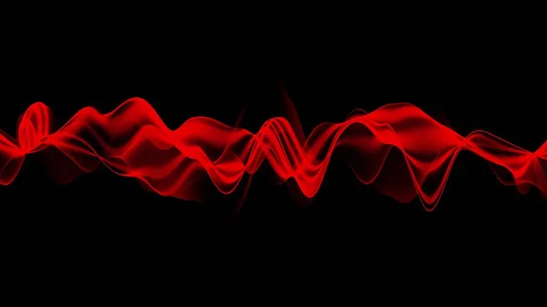 ダイナミック エネルギー ストリーム 概要波エネルギーの背景 粒子と乱流波線を持つフラクタル光場 ビジネスのインフォグラフィックと統計ライン 広告の背景 3Dレンダリング — ストック写真
