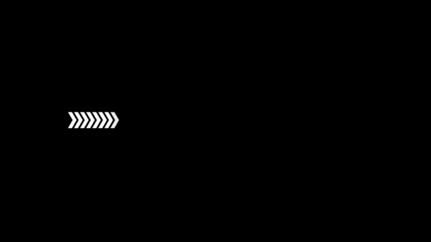 Футуристический Индикатор Прогресса Выделенный Чёрном Фоне Прогресс Погрузки Бар Анимация — стоковое видео