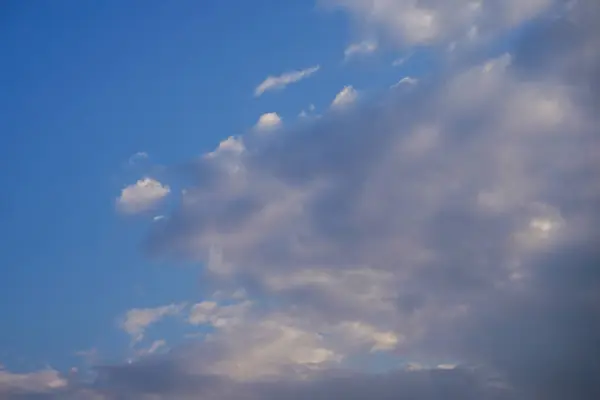 Kumuluswolken Blauen Himmel Blauer Himmel Hintergrund Mit Wolken — Stockfoto