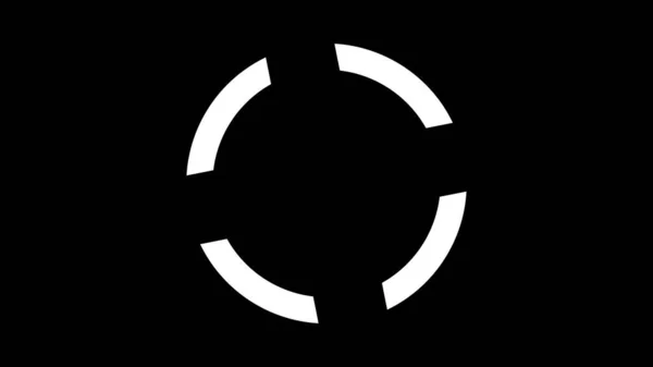 Современный Светящийся Прелоадер Белый Круговой Индикатор Анимация — стоковое фото