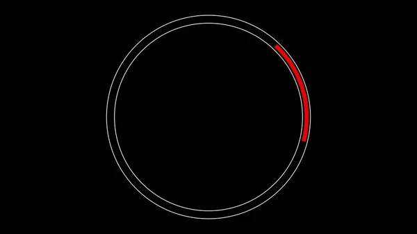 Cirkels Laden Pictogram Loop Uit Animatie Donkere Achtergrond Animatie — Stockfoto