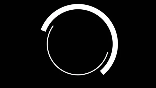 Moderne Lichtgevende Voorlader Witte Cirkelvormige Laadbalk Animatie — Stockfoto