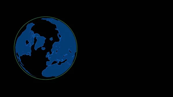 회전하는 빛나는 지구본 노데와 글로벌 커뮤니케이션 지향적 그리고 애니메이션 — 스톡 사진
