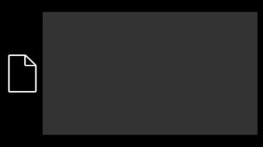 Metin ve bilgi grafikleri için bir kısayol. Uzayı metin için kopyala. Bilgi, iş, bilgi, reklam konsepti. Başlık, metin, sunum için. 60 fps 3D animasyon.