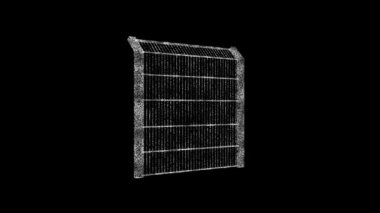 Hologram teli hareket halinde. 3 Boyutlu Güzel Hazırlama.