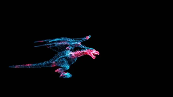 Sárkány Szkenner Sárkányszkennelő Interfész Hud Dragon Analizál Orvostudomány Anatómia Koncepció — Stock Fotó
