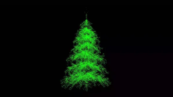 Árvore Natal Preto Feliz Natal Conceito Tema Inverno Para Fundo — Fotografia de Stock