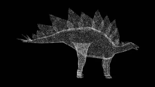 黒い背景にある3D恐竜 先史時代の恐竜 ジュラシック時代 メソゾイック時代 自然史博物館 歴史的な時代 タイトル テキスト プレゼンテーション 3Dアニメーション — ストック写真