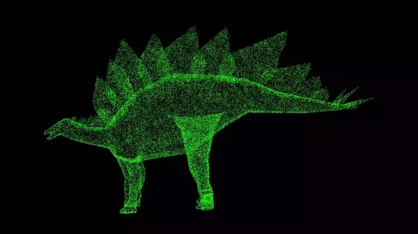 Dinossauro Sobre Fundo Preto Dinossauros Pré Históricos Período Jurássico Era — Fotografia de Stock
