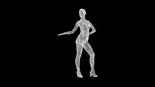 Woman Dansende Salsa Zwarte Sport Fitness Concept Een Gezonde Levensstijl — Stockfoto