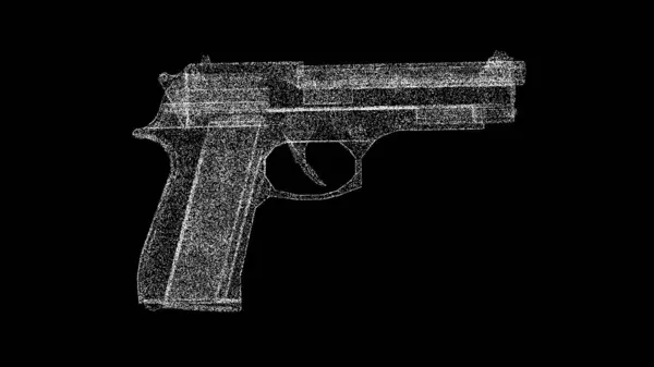 Gun Black Background War Concept Business Advertising Backdrop Title Text — Stock Photo, Image