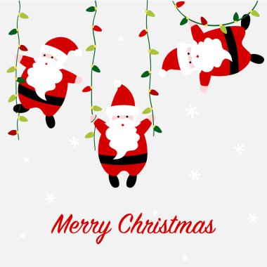 İp ışığıyla Noel Baba